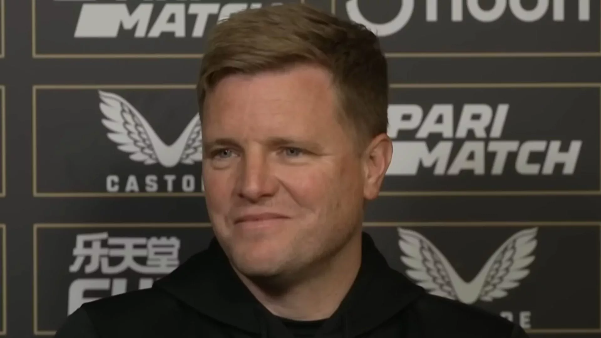 Eddie Howe in a press conference