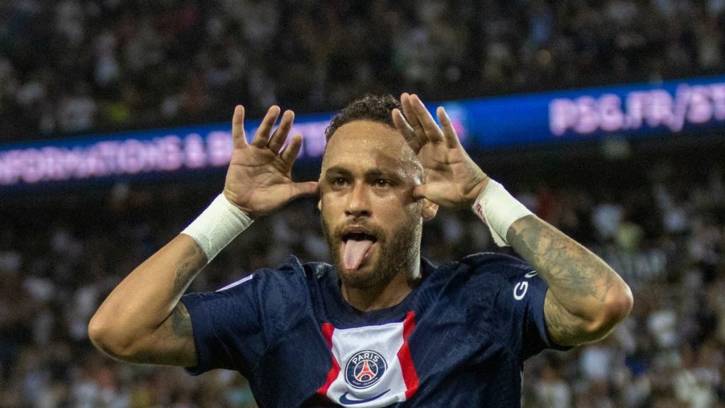 Neymar Jr Celebrating