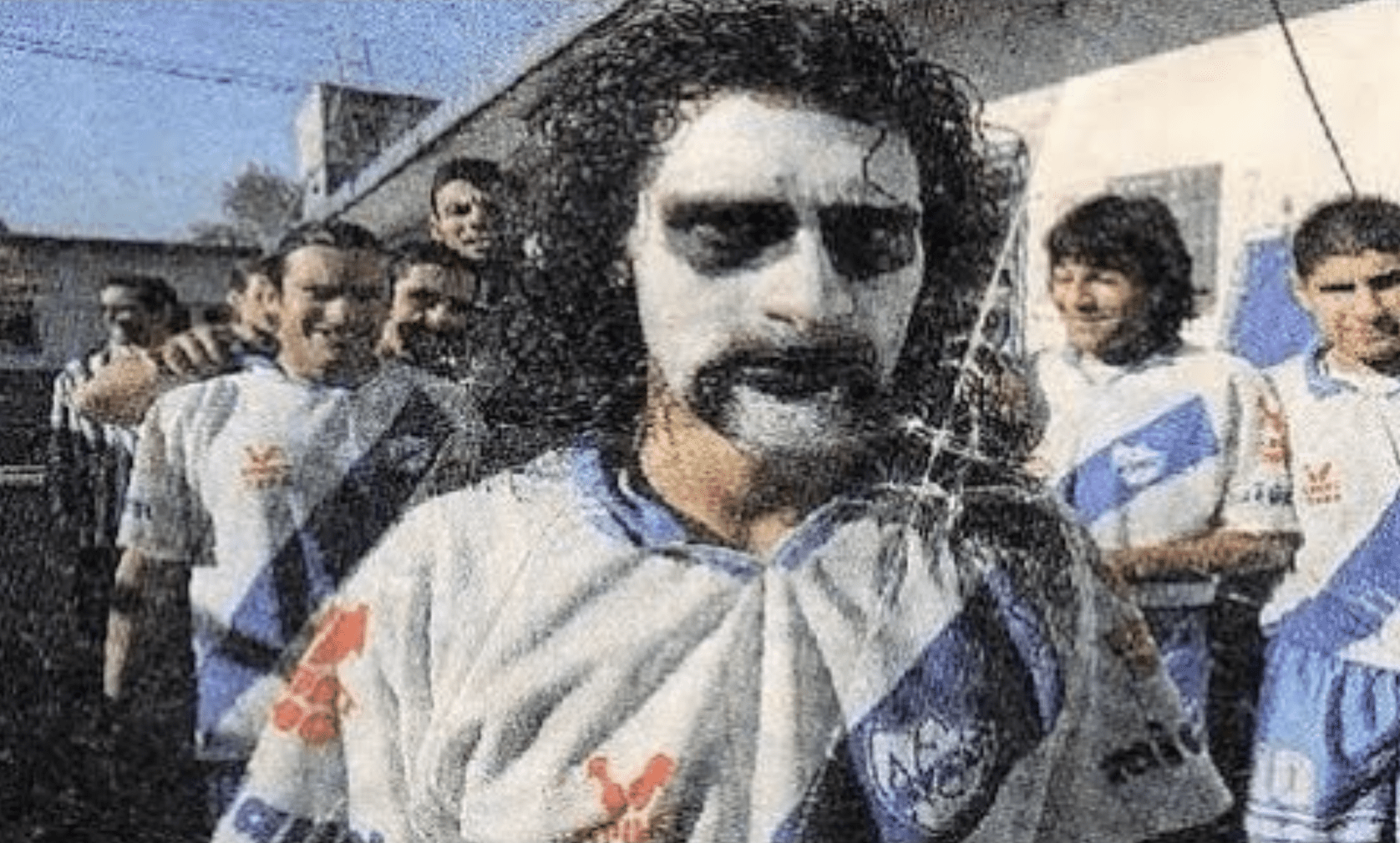 Dario Dubois: The Heavy Metal Footballer 3 Dario Dubois with his face painted