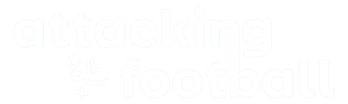 Attacking Football White Transparent Logo Large