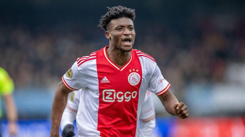 Mohammed Kudus celebrating with Ajax