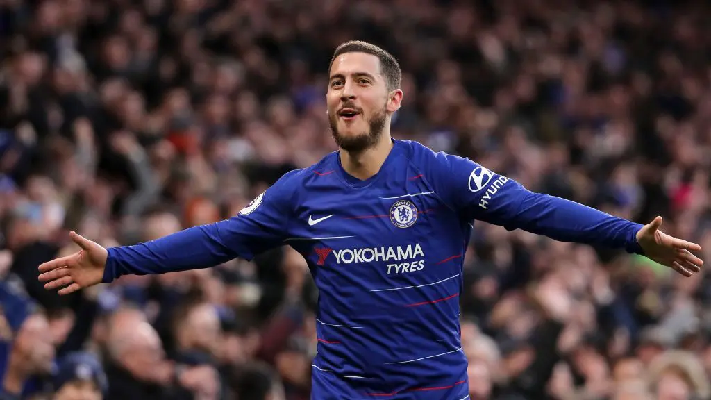 PFA Young POTY Winners - Where Are They Now? 6 Eden Hazard celebrating a goal for Chelsea.