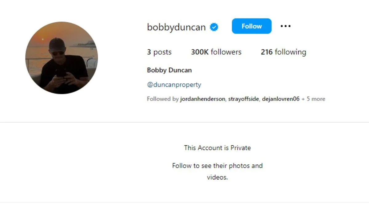 Bobby Duncan Instagram