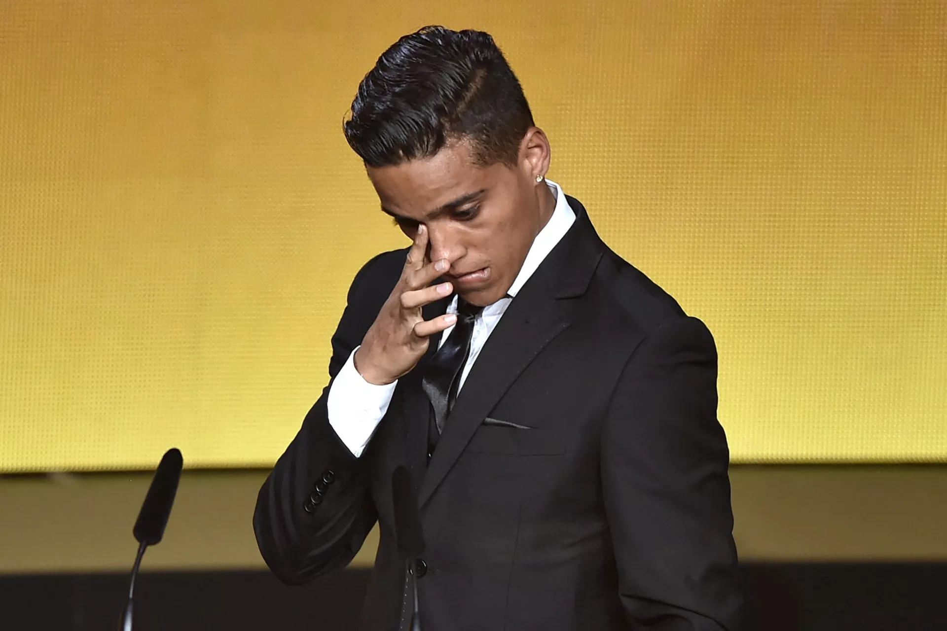 Wendell Lira at Balon d'Or awards