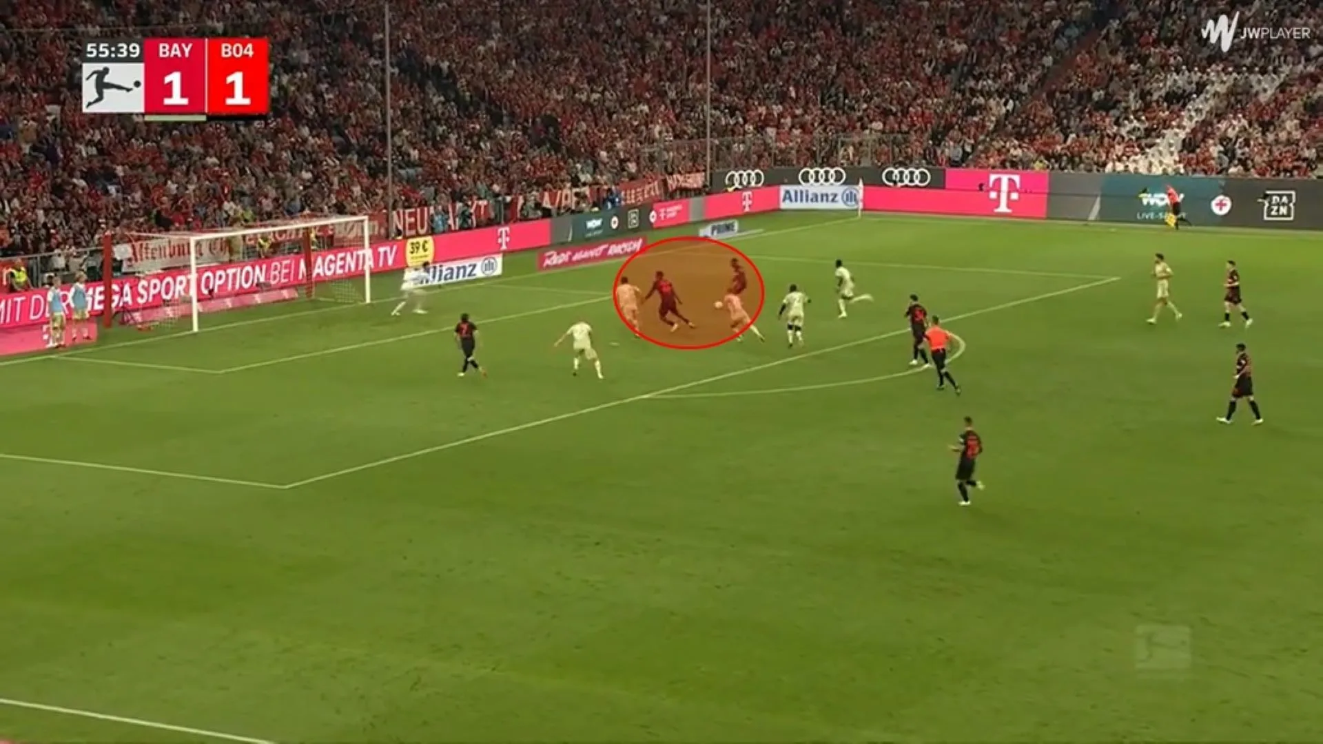 Goal created by Leverkusen