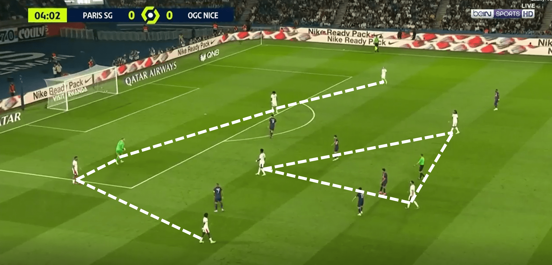 Francesco Farioli: Roberto De Zerbi's Coaching Prodigy 2 Nice build-up shape against PSG