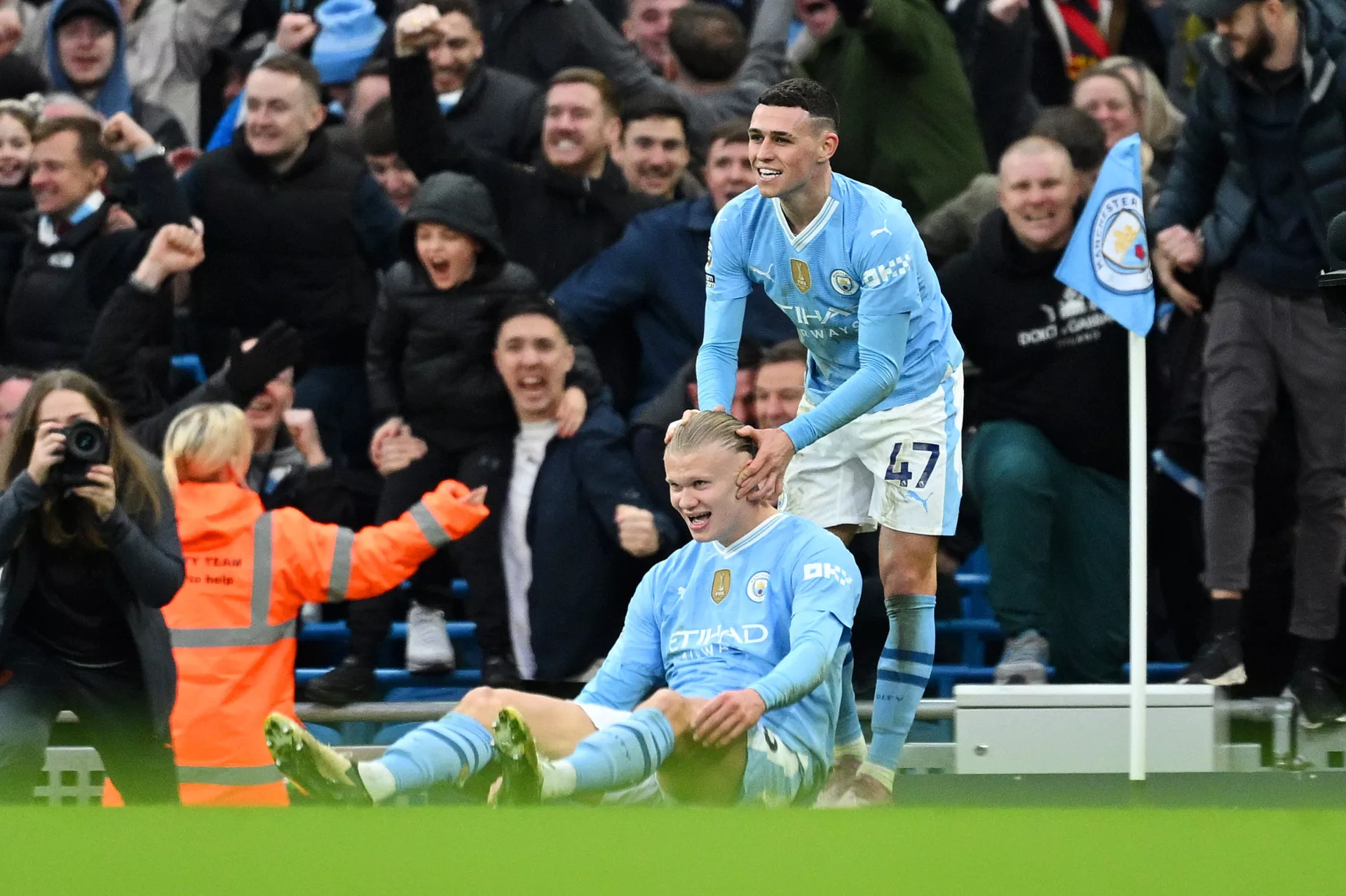 Phil Foden and Erling Haaland