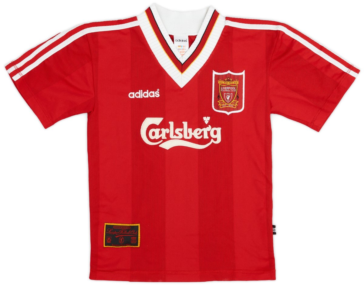 1995/96 Home kit for Liverpool