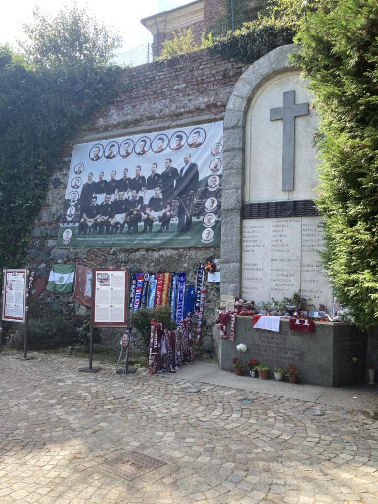 The Shrine to the victims at the crash site, just behind the Basilica