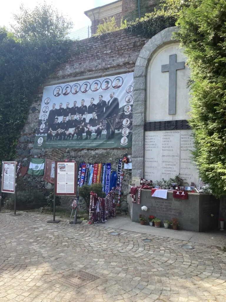 The Tragedy of Superga & Il Grande Torino: 75 Years On 6 The Shrine to the victims at the crash site, just behind the Basilica
