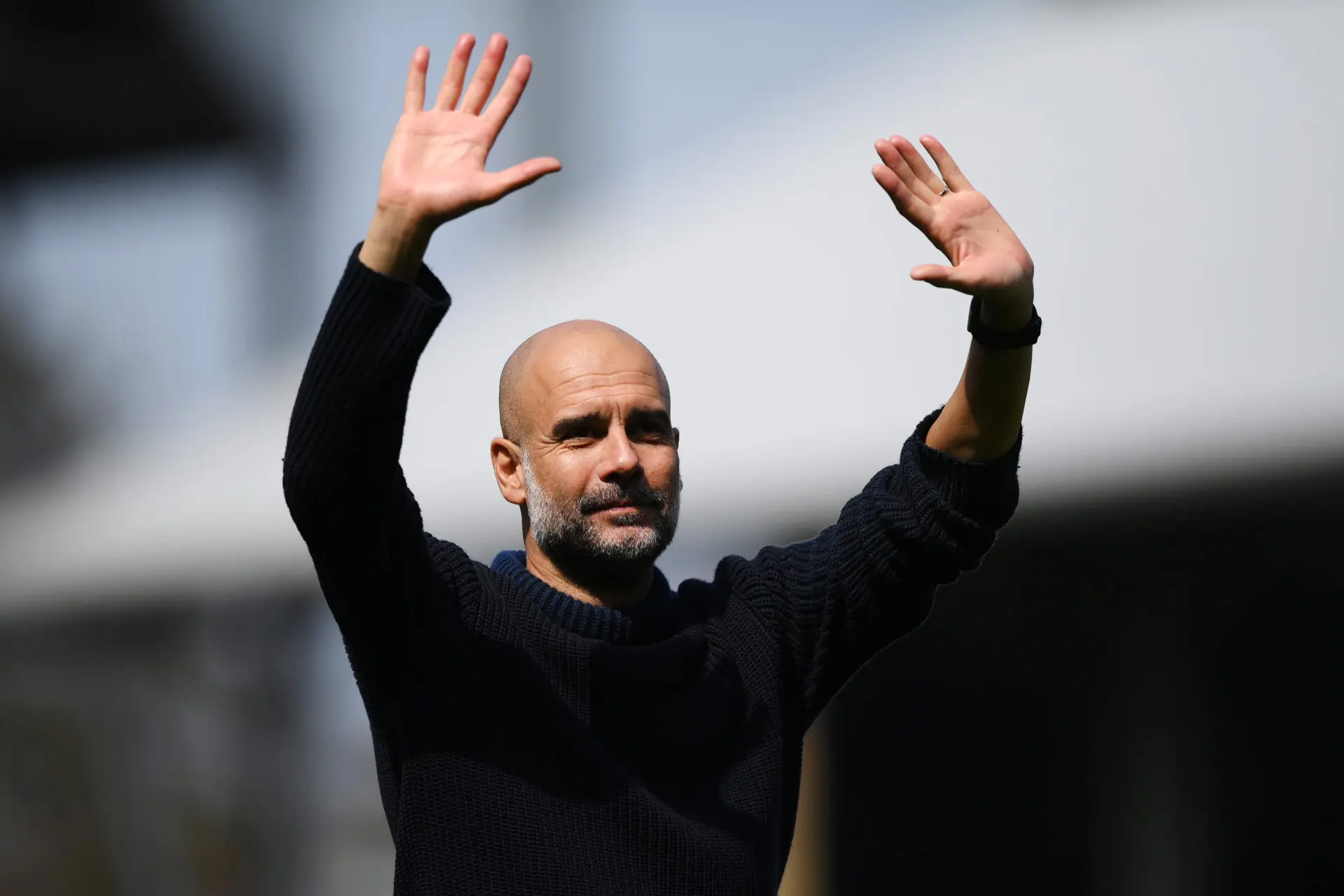 Pep Guardiola against Fulham