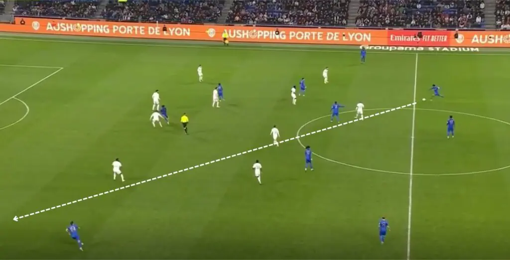 Why Jean-Clair Todibo is a MUST Sign for Manchester United 2 Todibo switching the play against Lyon