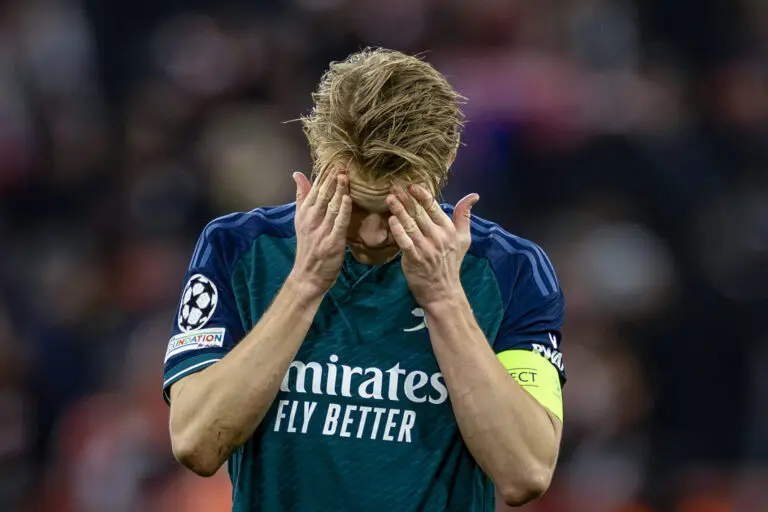 Why Did English Teams Struggle in Europe? Odegaard of Arsenal, one of the teams that struggled