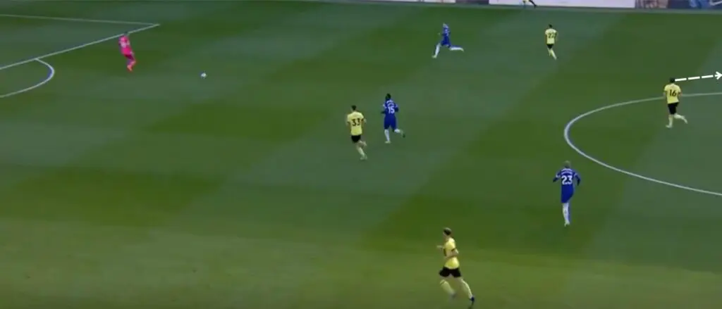 Sander Berge: The Potential Solution to Manchester United's Midfield Mystery 3 Berge scanning vs Chelsea