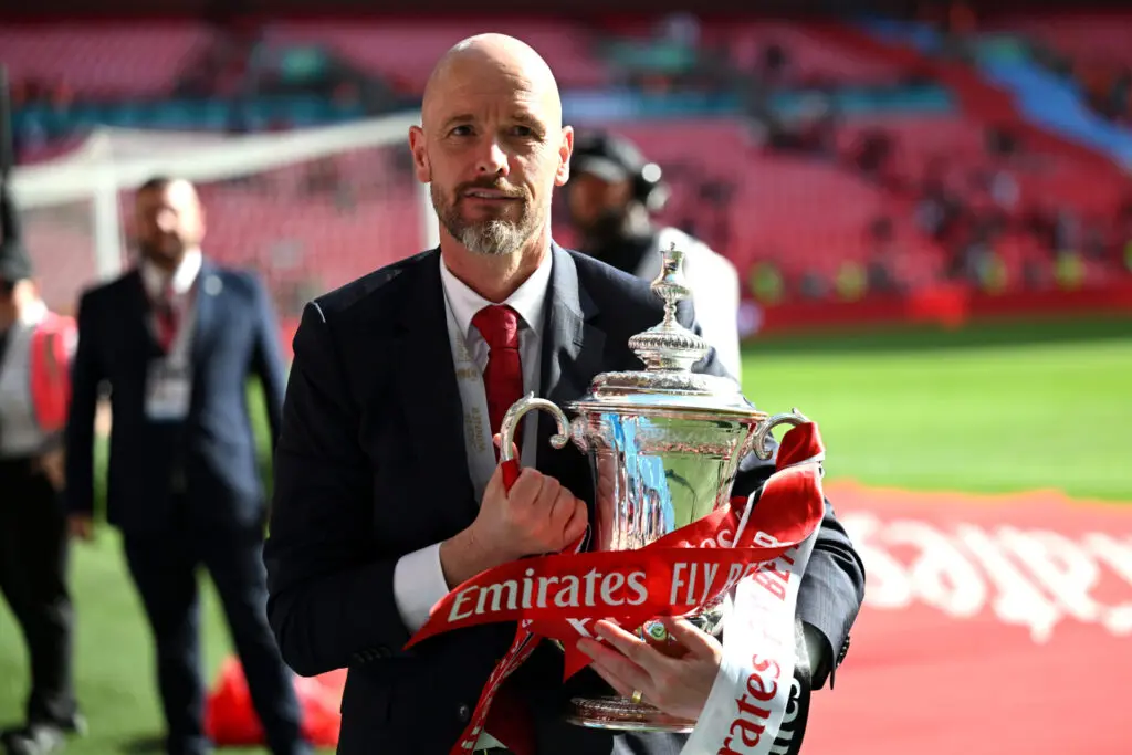 Here's to you, Erik ten Hag 5 manchester city v manchester united emirates fa cup final 1 1