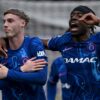 Cole Palmer and Noni Madueke celebrating