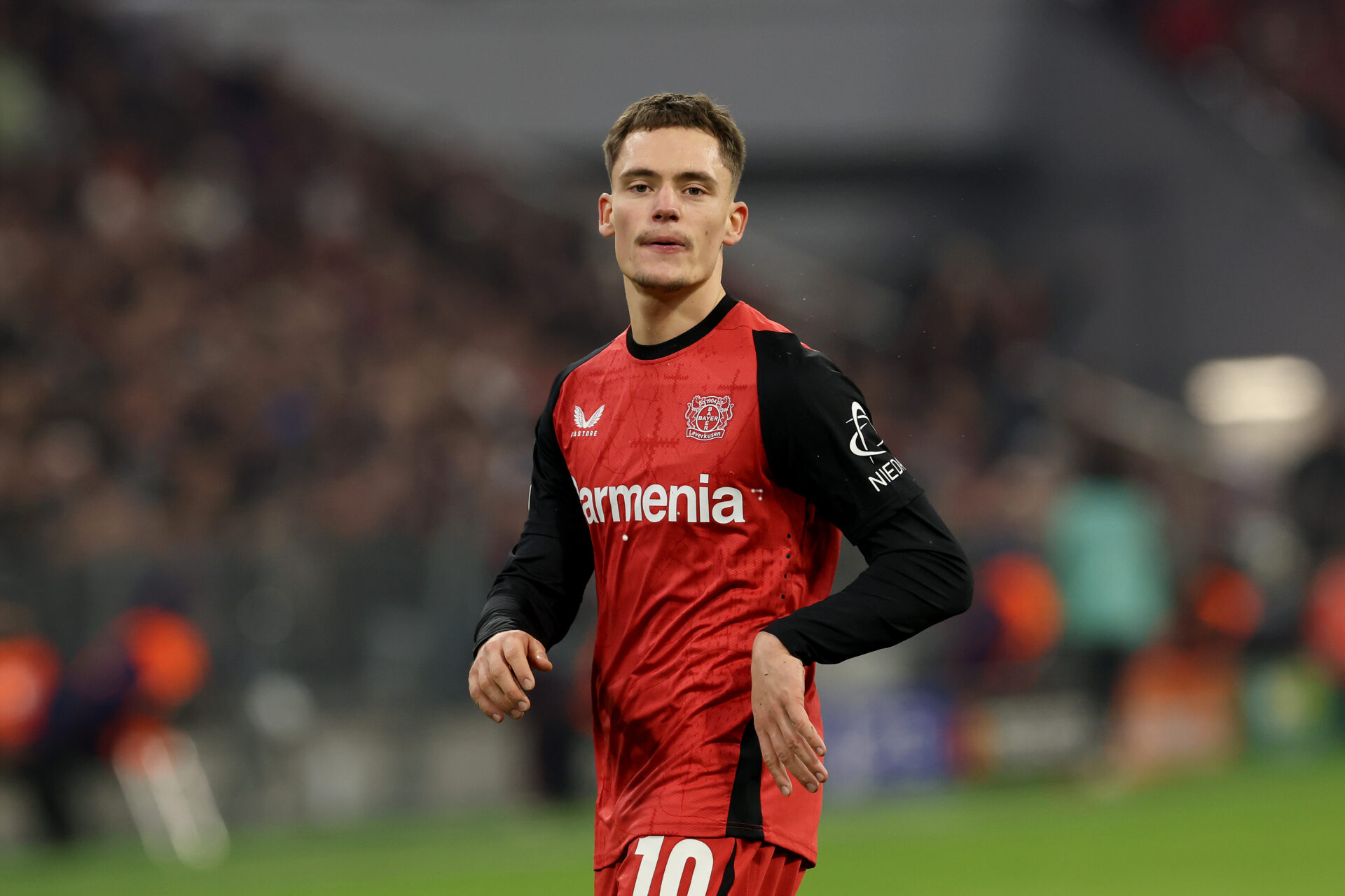 Florian Wirtz playing for Leverkusen
