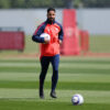 Ruben Amorim on the Manchester United training ground