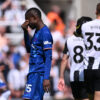 Nicolas Jackson after being sent off against Newcastle