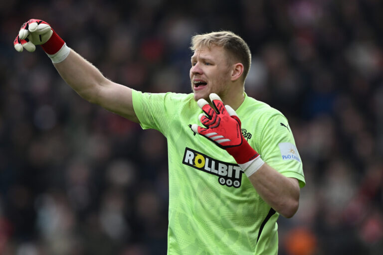 Aaron Ramsdale in goal for Southampton