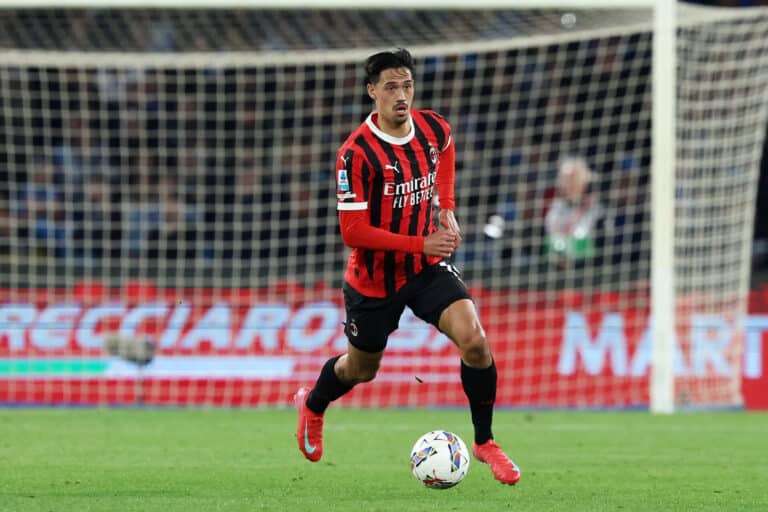 Tijjani Reijnders playing for AC Milan