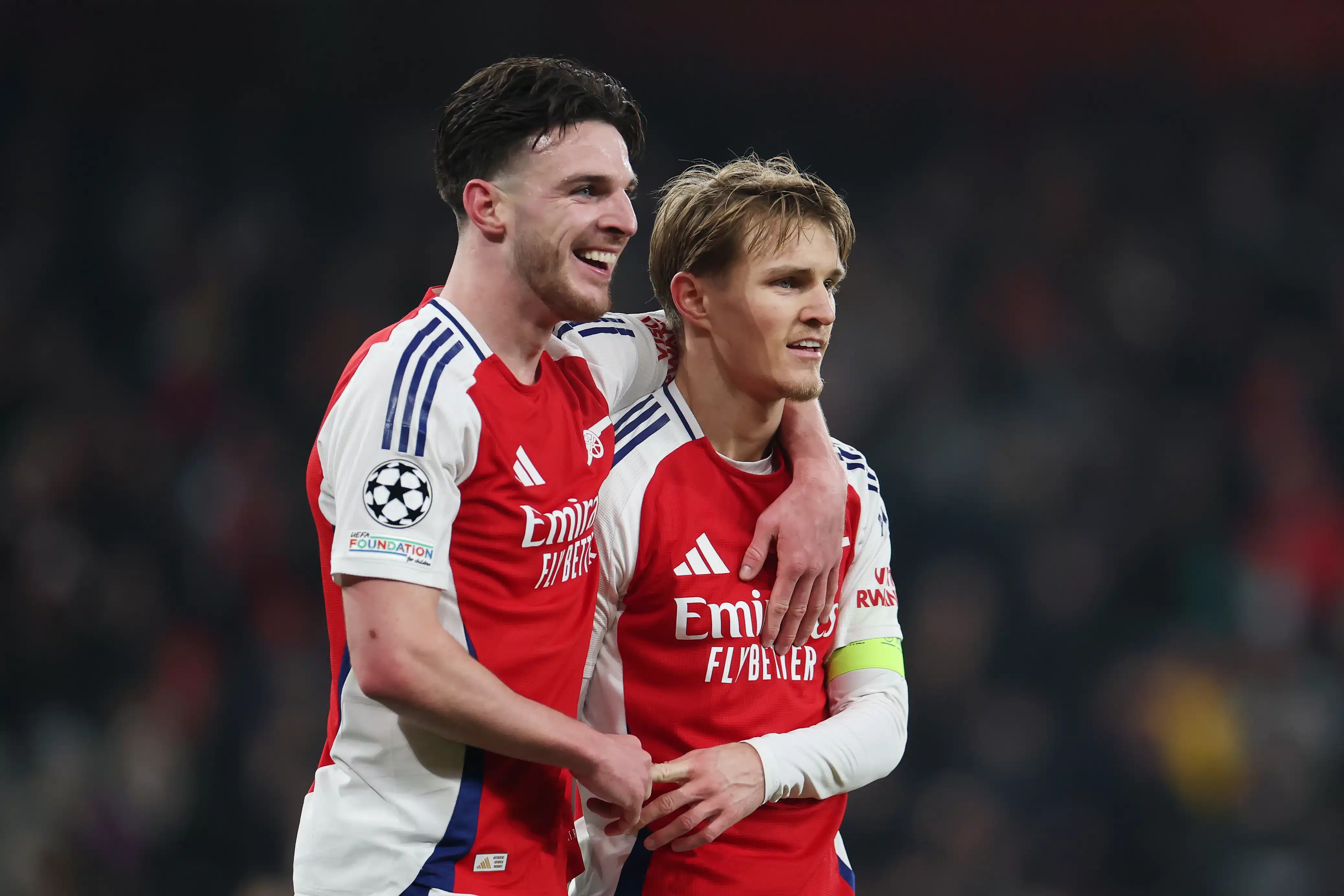 Key Arsenal Midfielders Rice and Odegaard