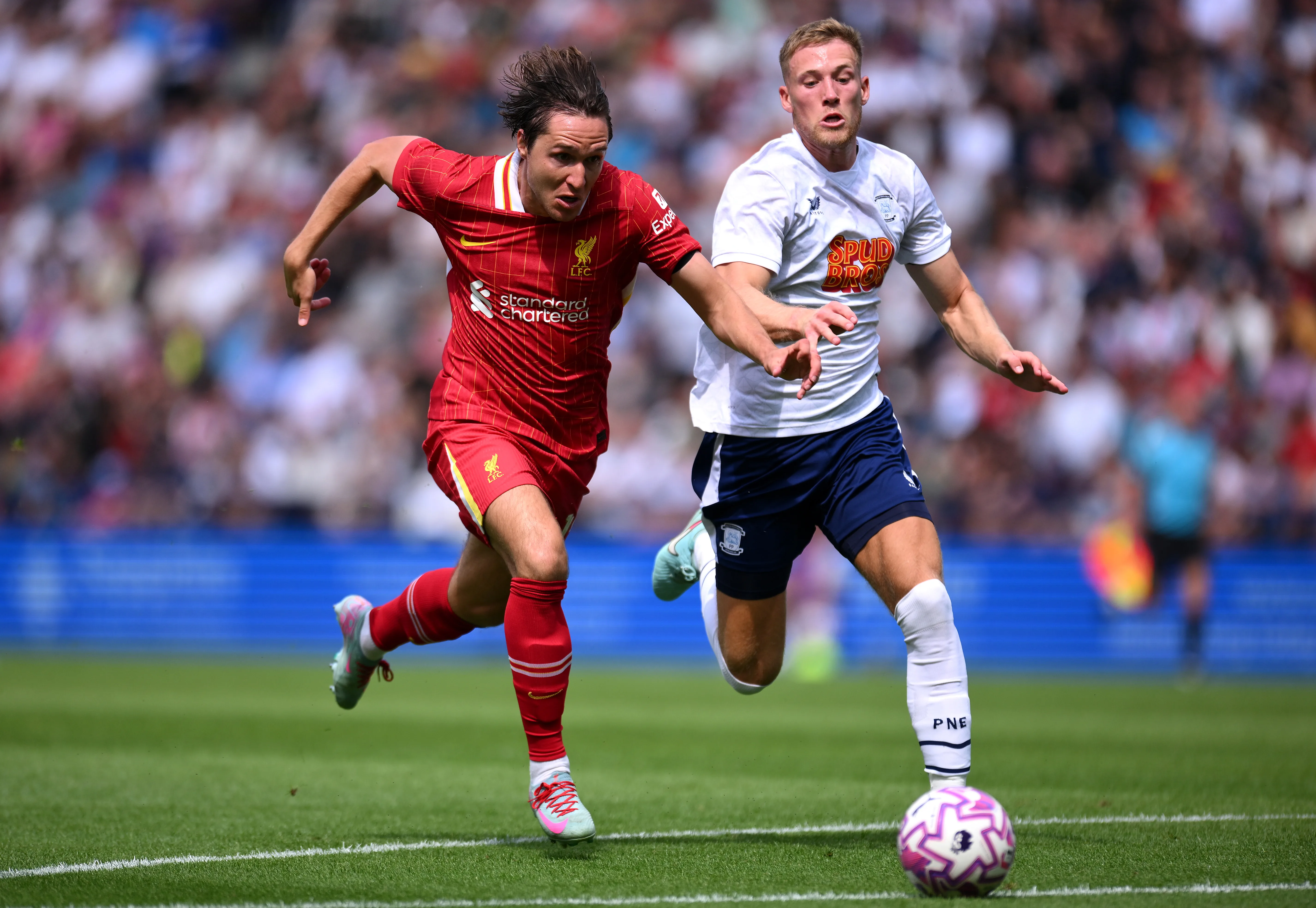 Federico Chiesa against Preston North End in friendly