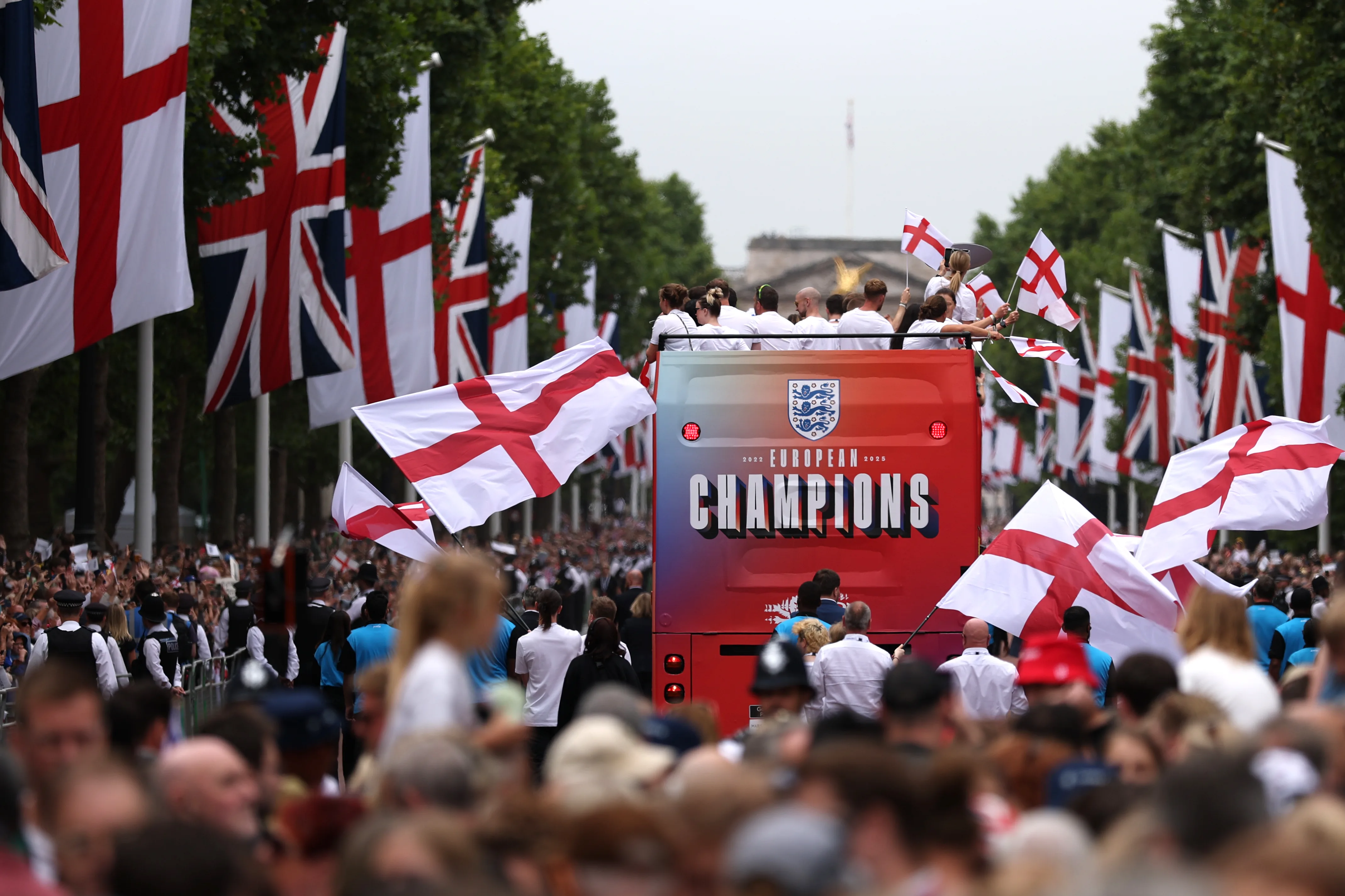 England Womens Lionesses Trophy Parade