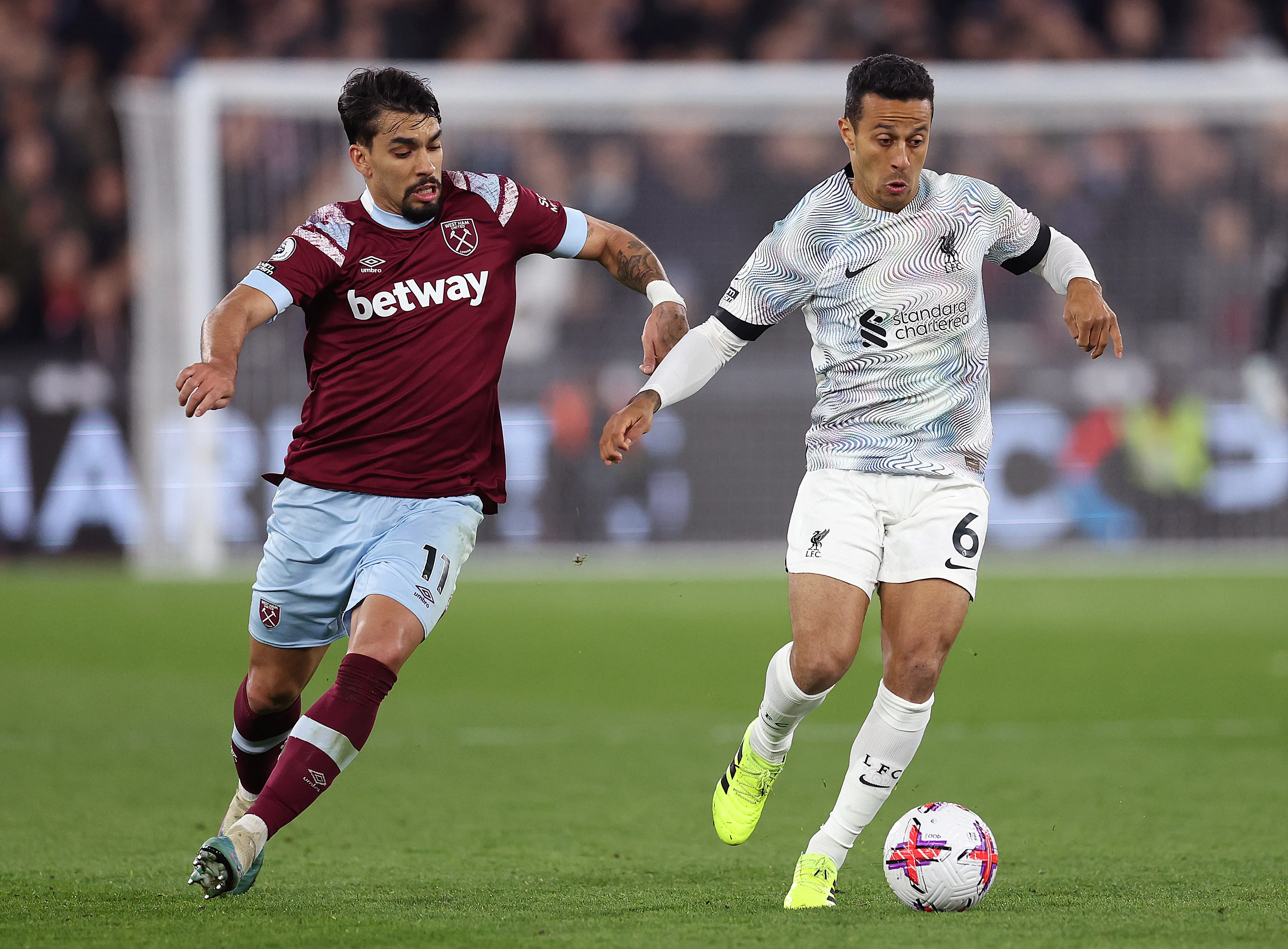 west ham united v liverpool fc premier league