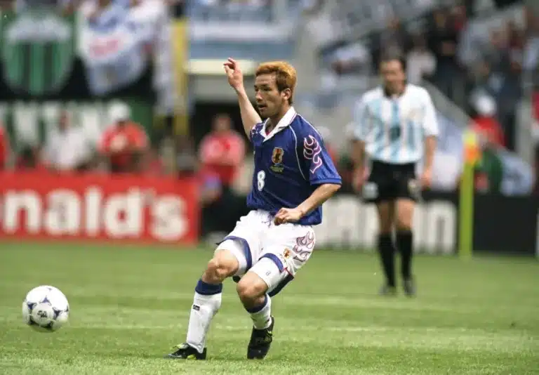 Japan midfielder Nakata in the 1998 WC